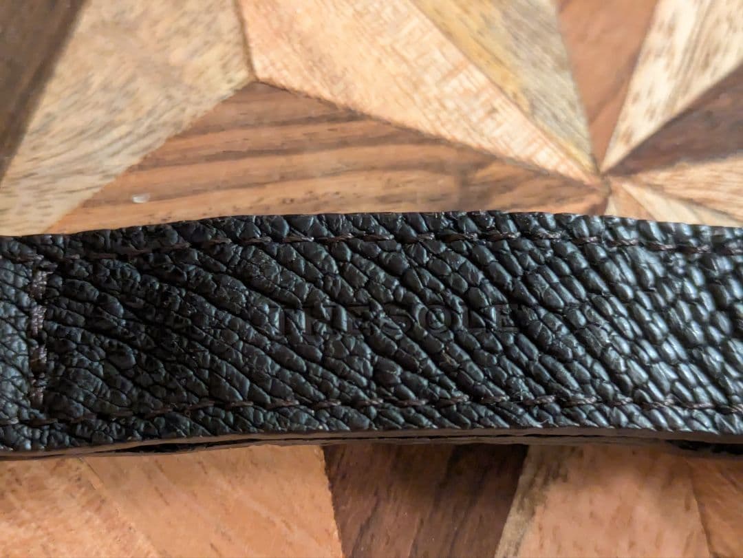 THE SOLE クロコ NATOベルト 18mm ブラウン ゴールド