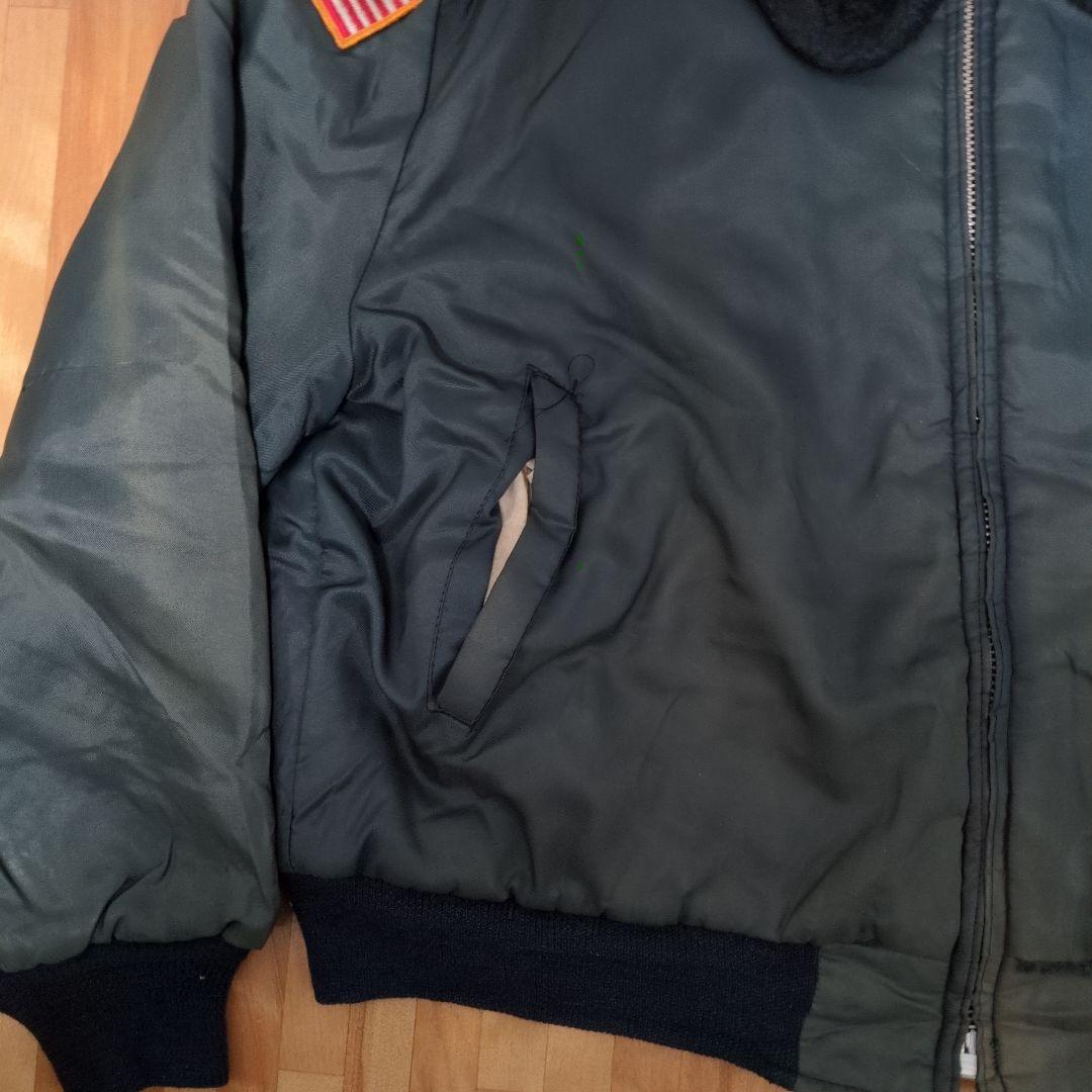 が*が様 80s FLIGHT JACKET ボア襟 ナイロンブルゾン
