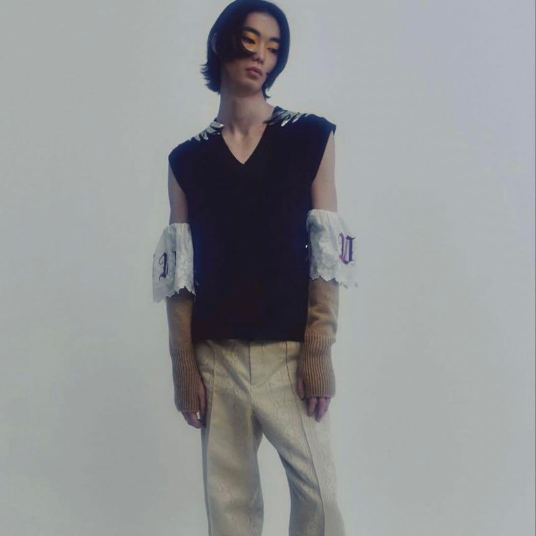 小物 tanakadaisuke red LOVE arm warmer