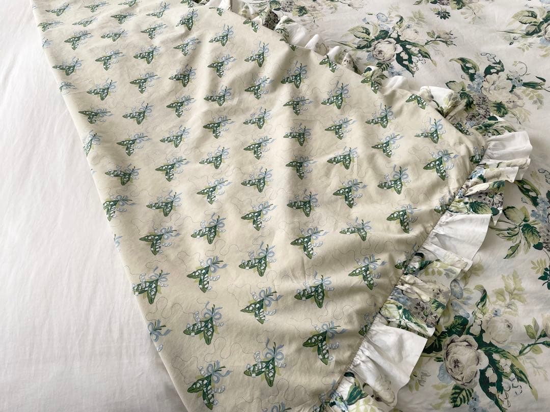 ローラアシュレイ デュべカバー ダブル 英国製 USED