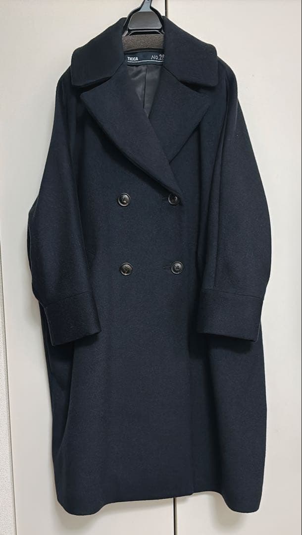美品 TICCA プレミアムテントコート ブルーブラック