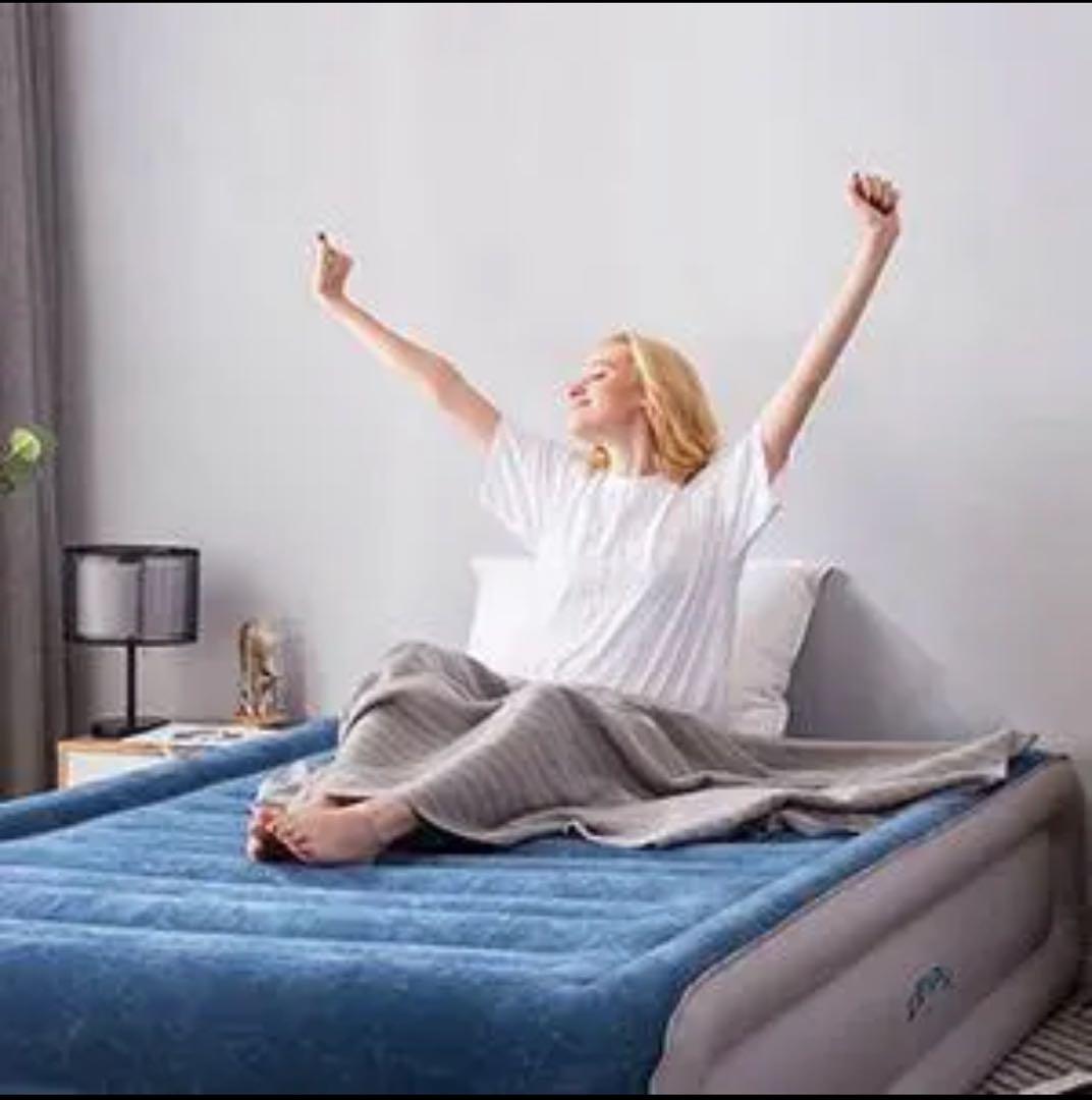 【未使用】　エアーベッド 電動 ダブル エアマットレス 極厚 空気ベッド