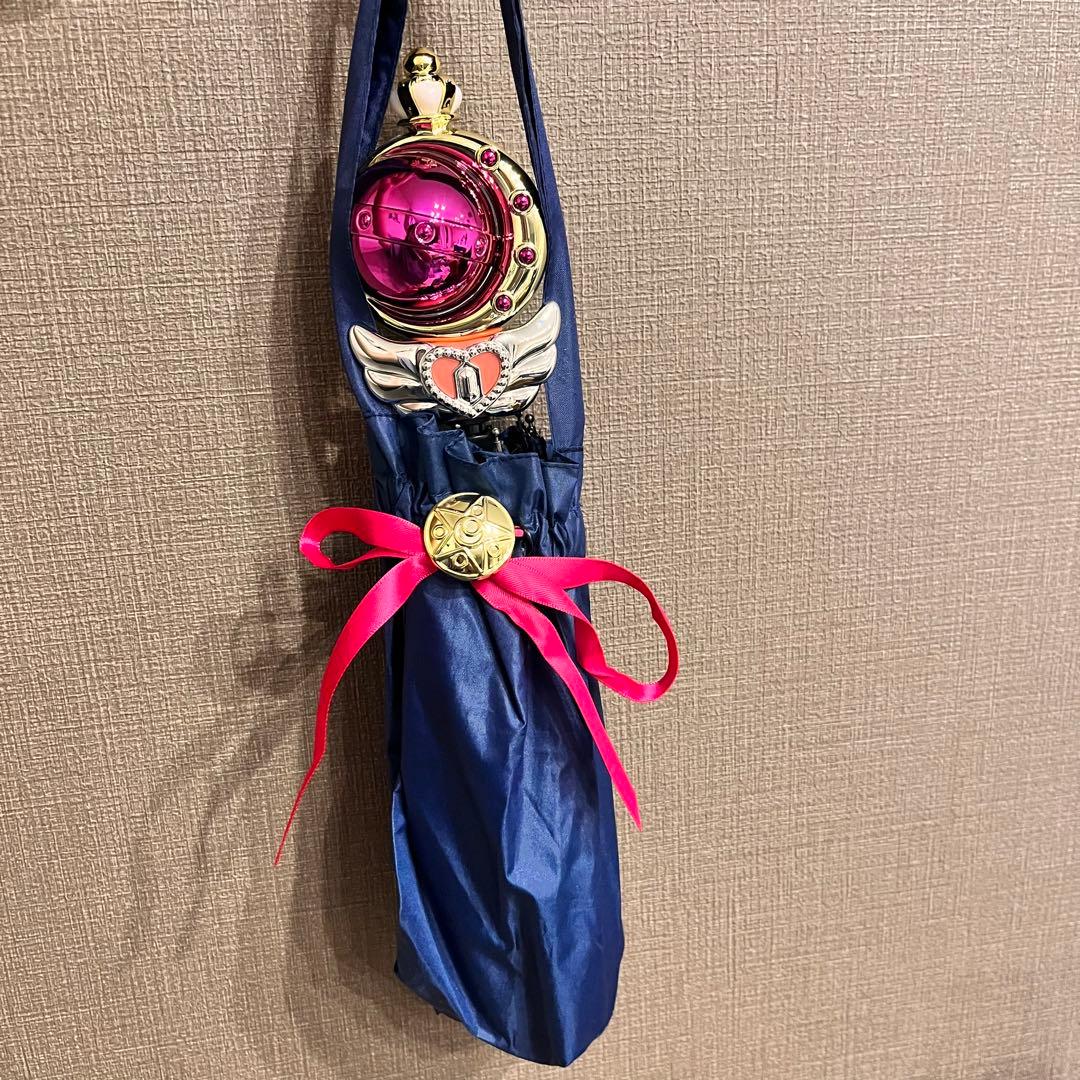 《セーラームーン》ラスト1点！！ムーンロッド♡雨傘・日傘兼用♪折りたたみ傘♡♡