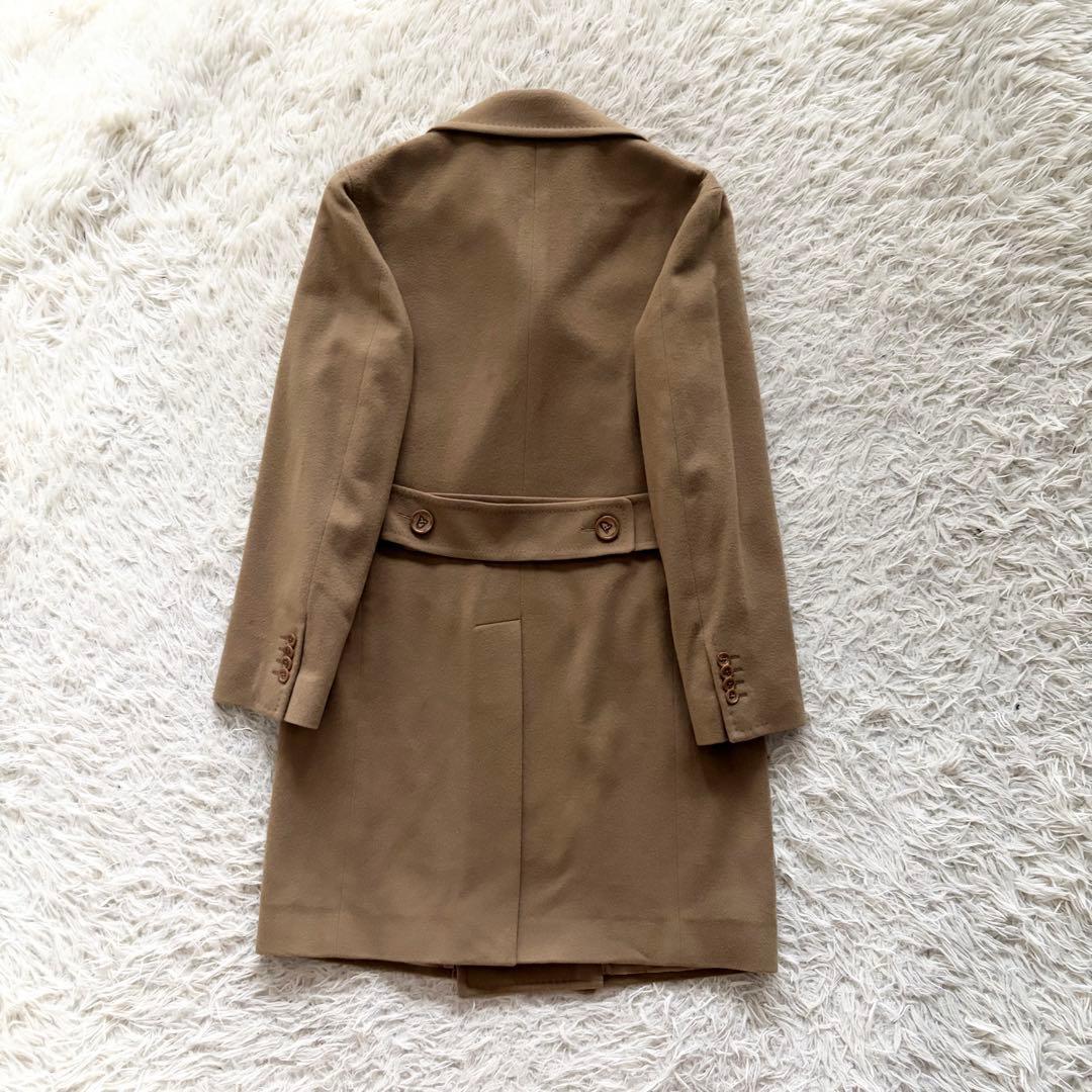 <美品>TAGLIATORE×ブリッラ キャメル ダブル チェスターコート 42
