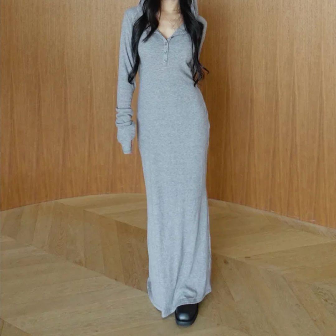 Hoodie Slimカットドレス　シールームリン