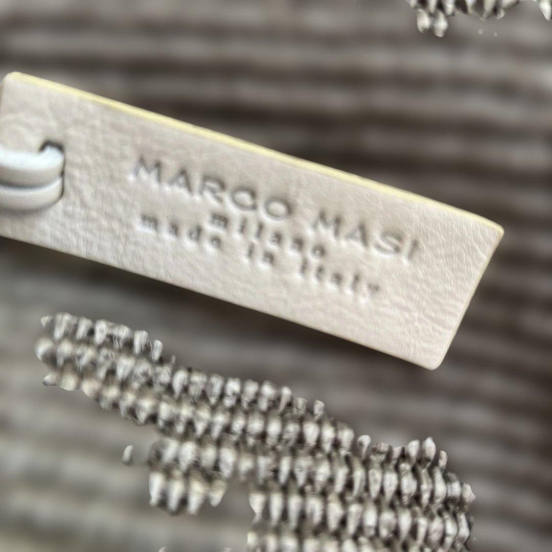 パ*ヤ様 MARCO MASI マルコマッシ巾着ショルダーバッグ ラフィア風×カ