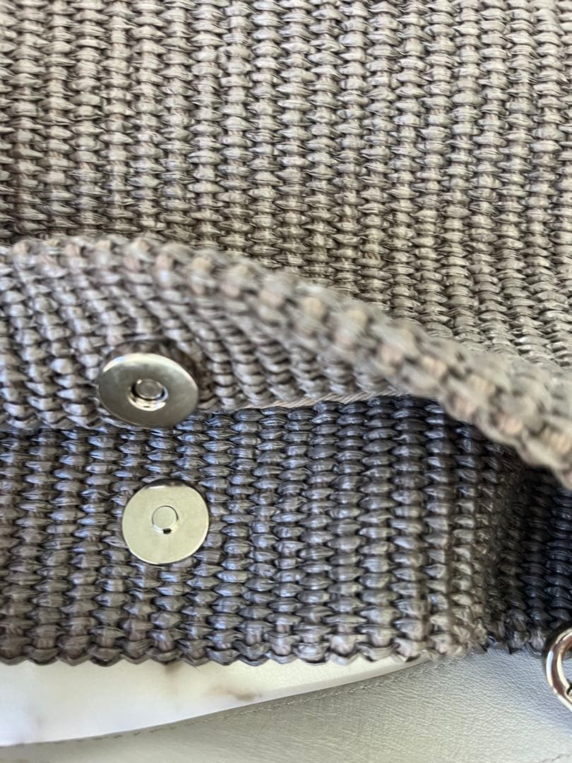 パ*ヤ様 MARCO MASI マルコマッシ巾着ショルダーバッグ ラフィア風×カ