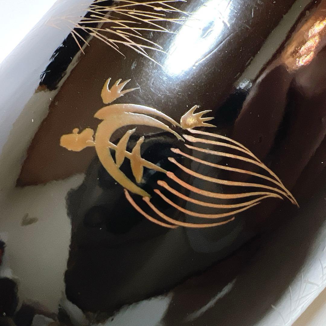 【蒔絵】小鼓 漆塗り 鶴絵柄　鶴亀　松葉　鼓胴 和楽器 雅楽 神楽 能楽