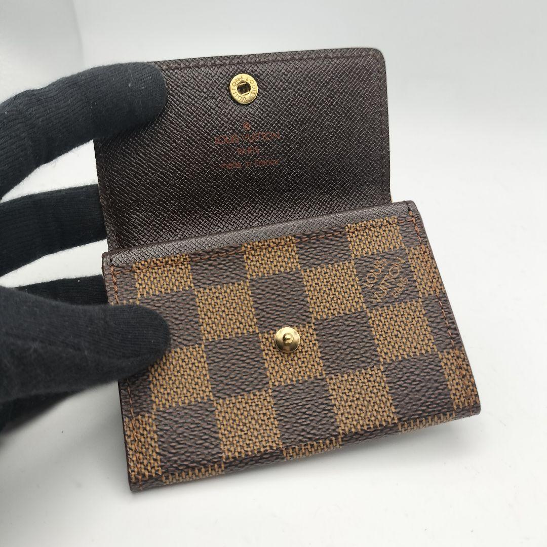 ルイヴィトン　ケース　財布　ポルトモネプラ　ブラウン