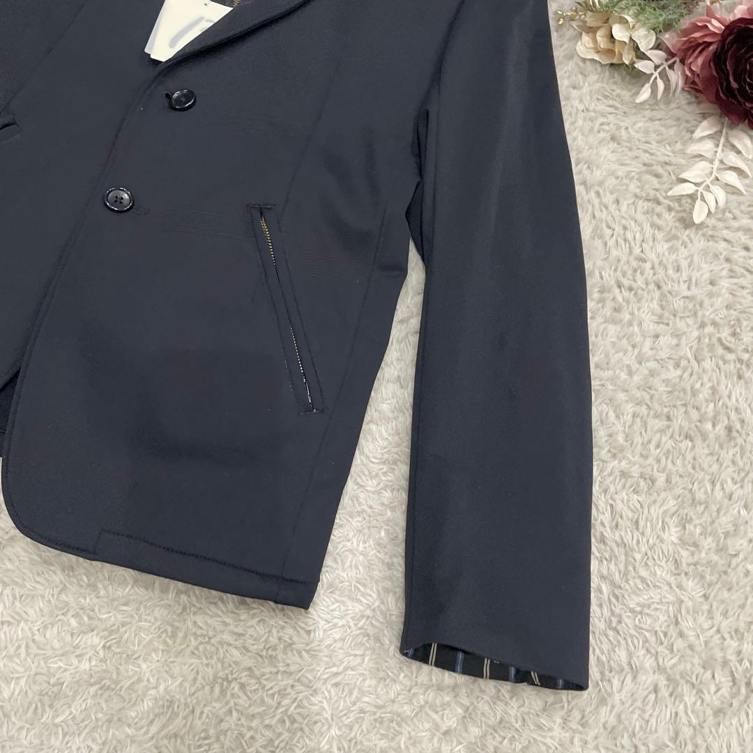 β MEN メンズジャケット　黒　ストレッチ　M フード取り外し可　お洒落