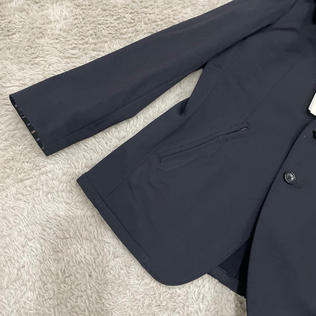 β MEN メンズジャケット　黒　ストレッチ　M フード取り外し可　お洒落