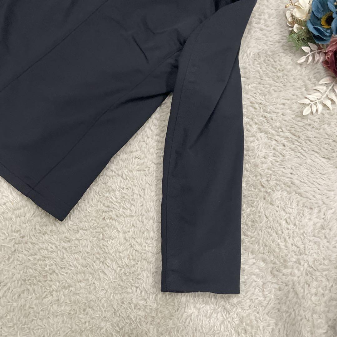 β MEN メンズジャケット　黒　ストレッチ　M フード取り外し可　お洒落