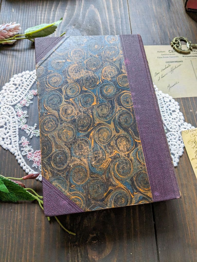 1920年　重厚感あふれる♪アンティーク本４冊セット　ヨーロッパ調インテリア古書