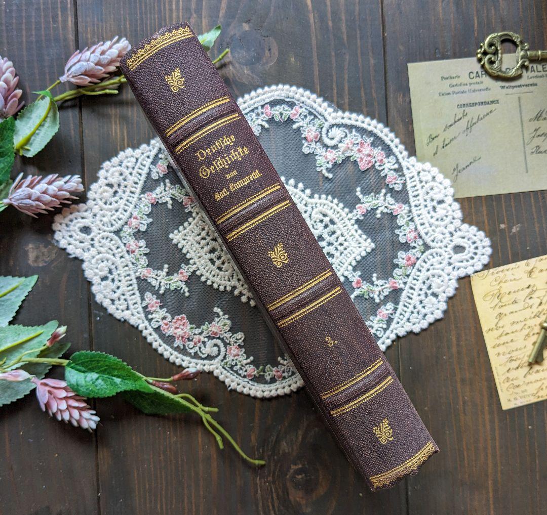 1920年　重厚感あふれる♪アンティーク本４冊セット　ヨーロッパ調インテリア古書