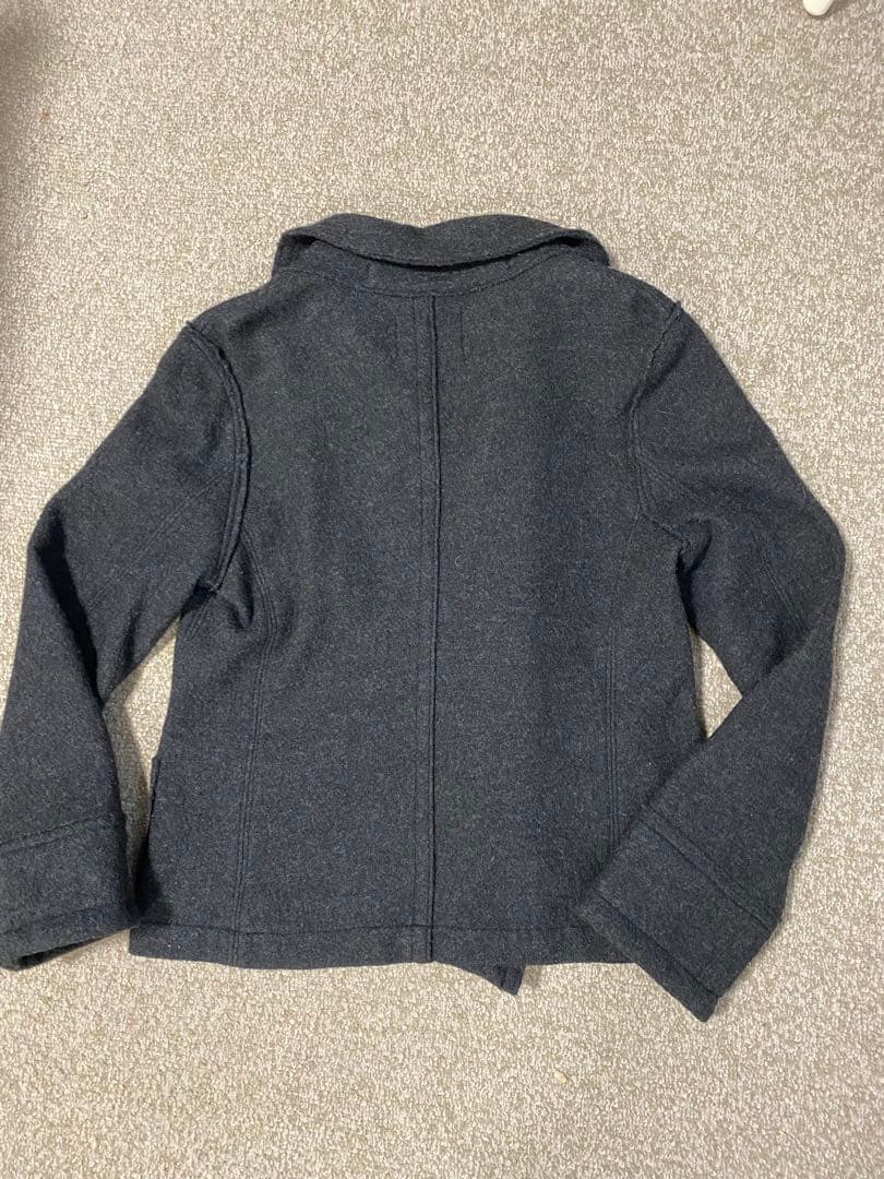 あんこ⭐︎ZUCCA ダークグレー ウールピーコート