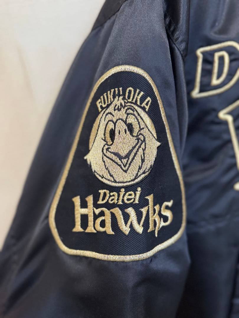 わ*～様 ダイエーホークス 1999 V3 優勝記念 ジャケット LL ブラック