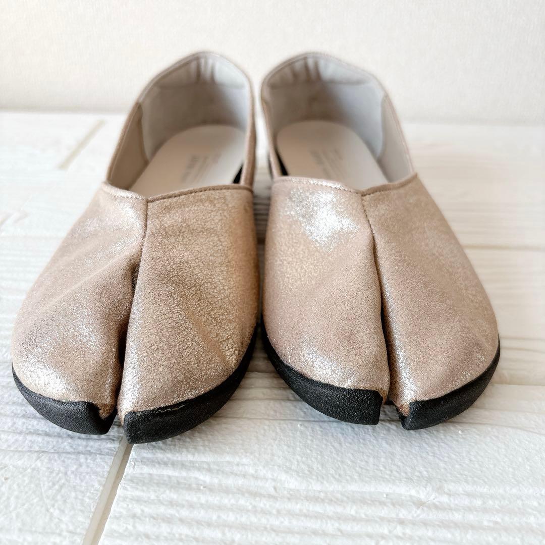試着のみ✨タビリラ マリー マルゴ 足袋 フラットシューズ パンプス 23.5