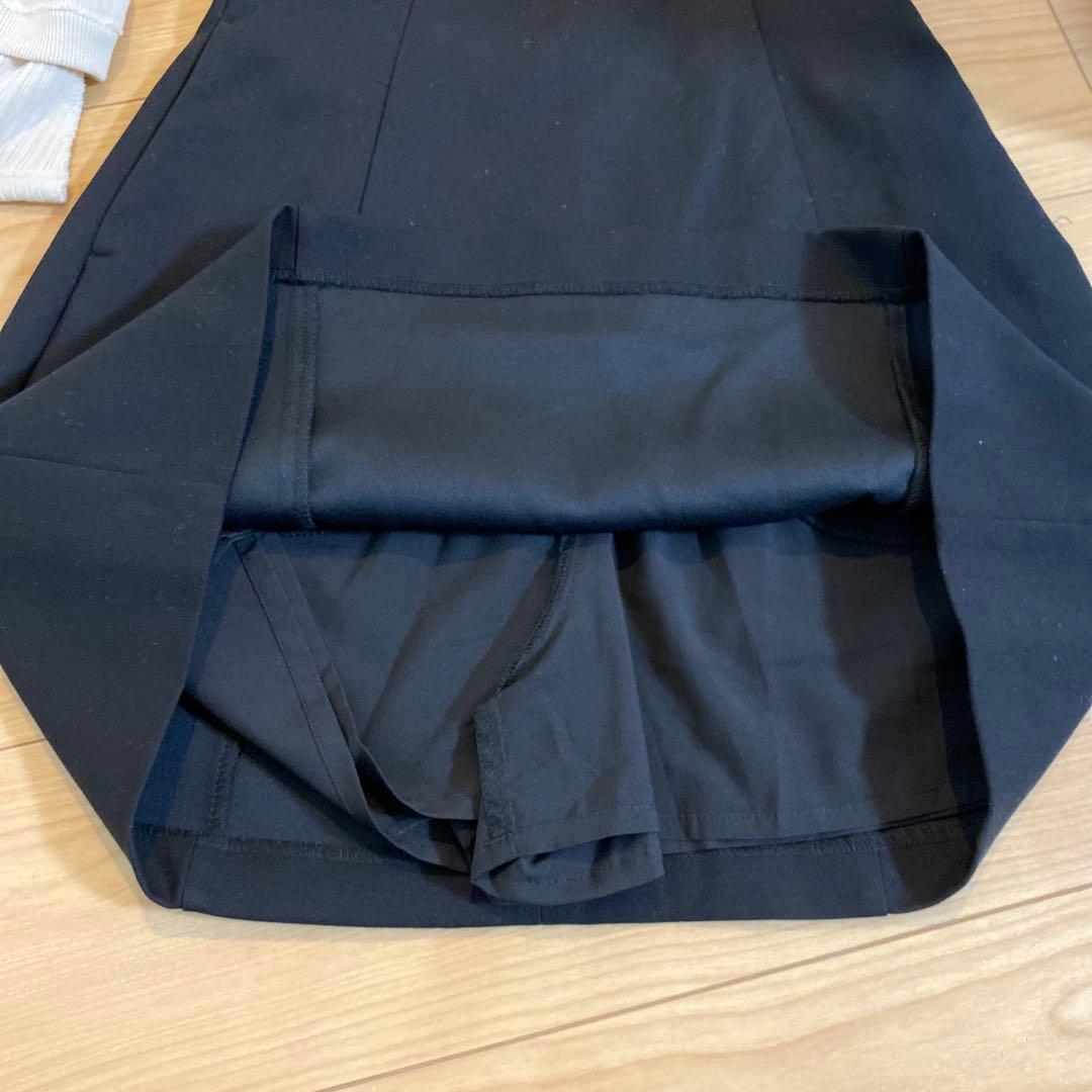 CLANE CONSTRUCTIVE MINISKIRT ブラック