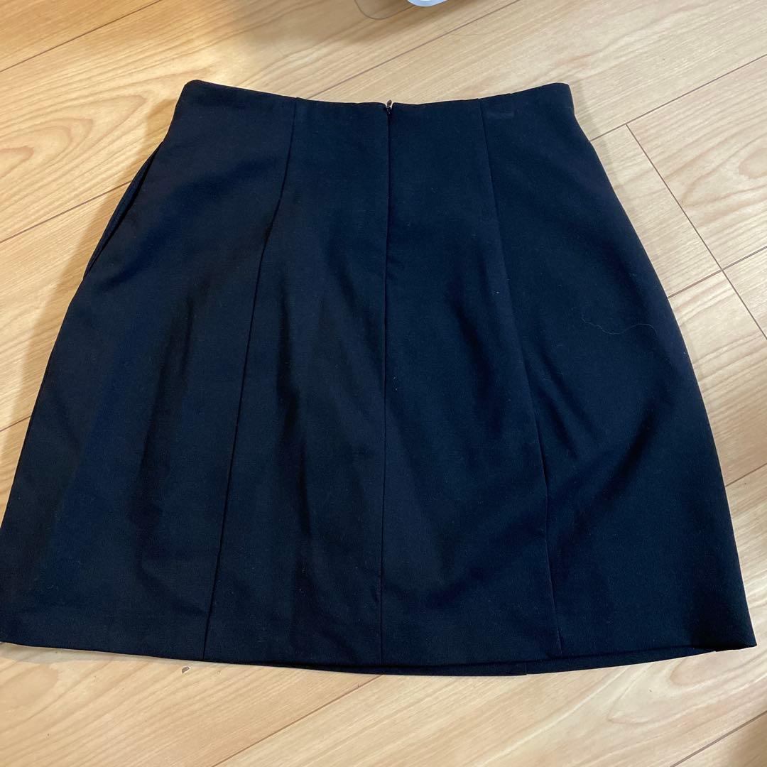 CLANE CONSTRUCTIVE MINISKIRT ブラック