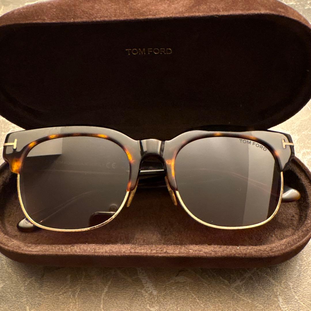 【美品】トムフォード TOM FORD サングラス TF597 べっ甲