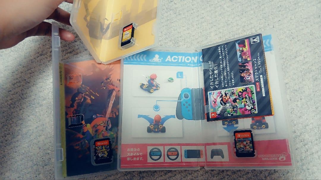 マリオカート8デラックス．スプラトゥーン3．帰ってきた名探偵ピカチュウ． セット