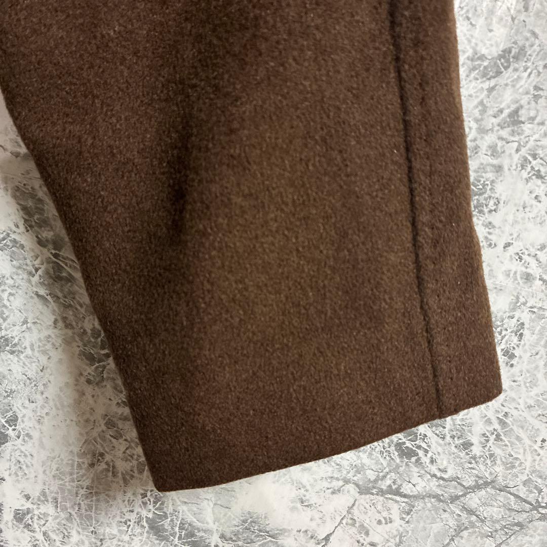 DECOSTER ヤク　ウールコート【9】ダークブラウン　高級　肌触り良い