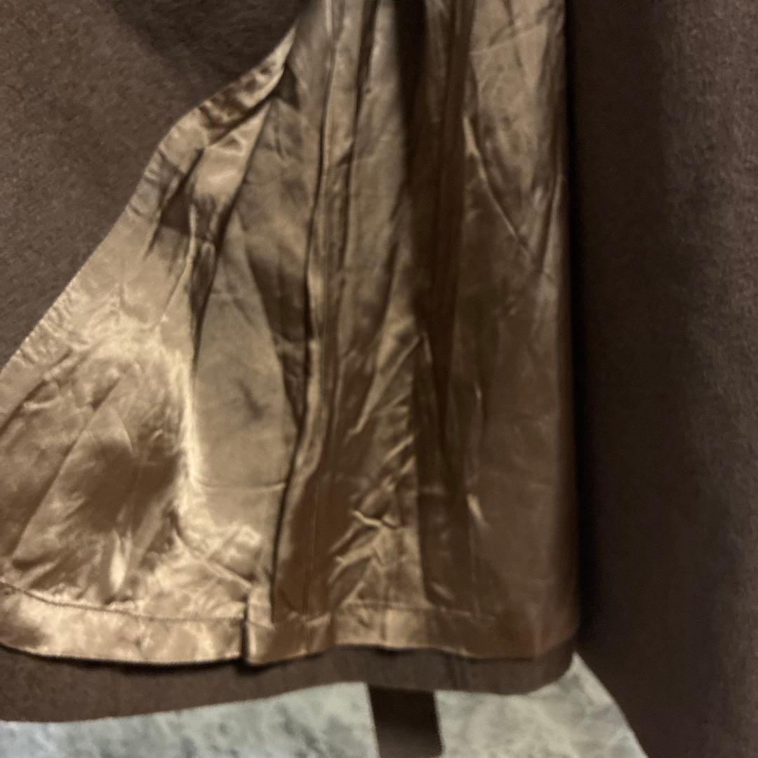 DECOSTER ヤク　ウールコート【9】ダークブラウン　高級　肌触り良い