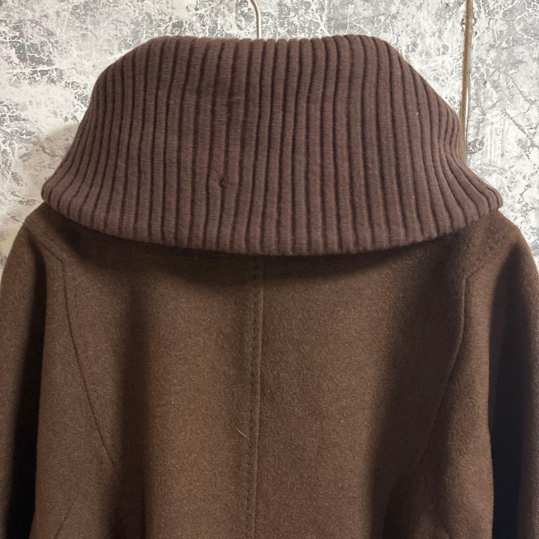 DECOSTER ヤク　ウールコート【9】ダークブラウン　高級　肌触り良い