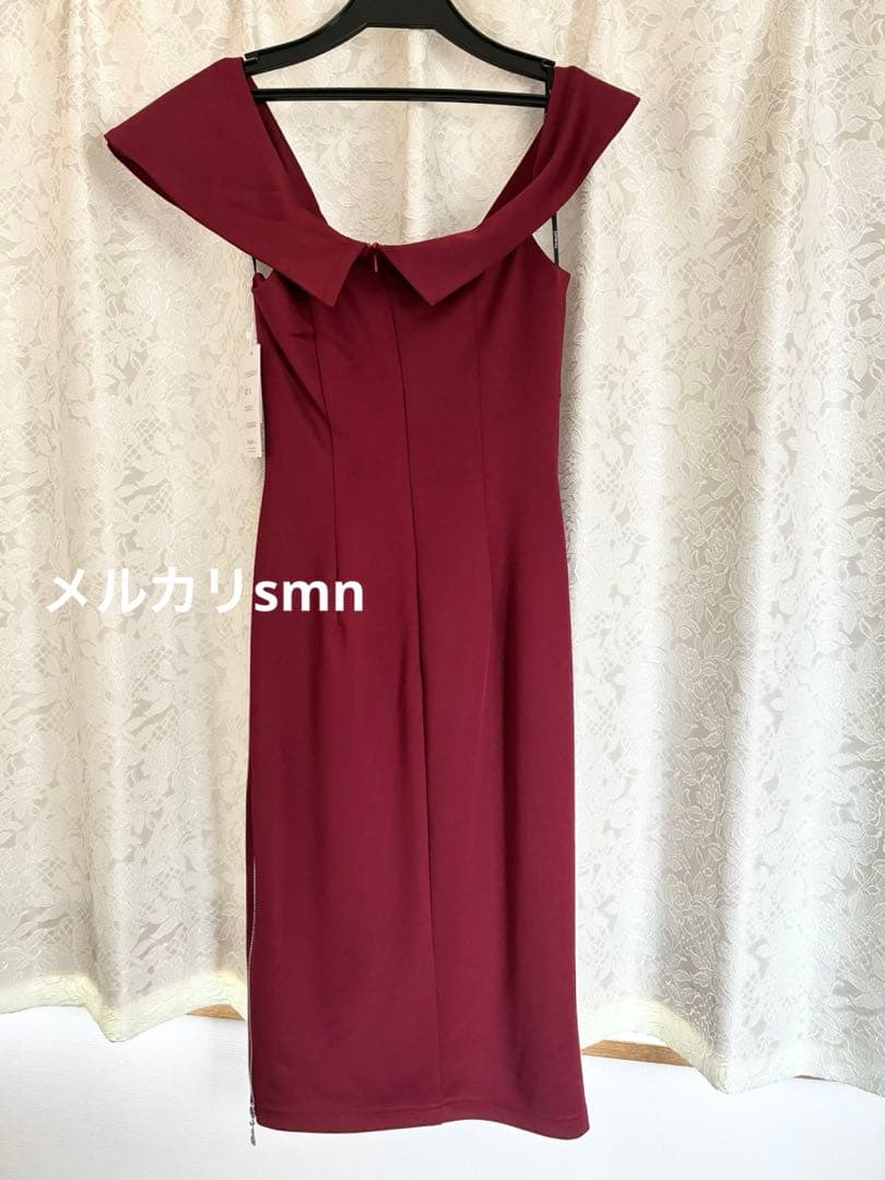 新品　veautt xs ドレス　ワインレッド　シュガー
