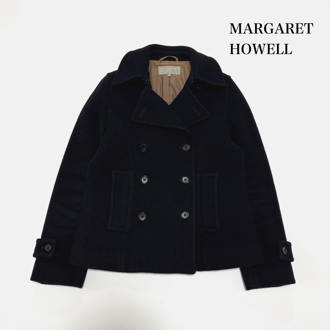 マーガレットハウエル Pコート カシミヤ混 ウール ダブル 日本製　Ⅱ