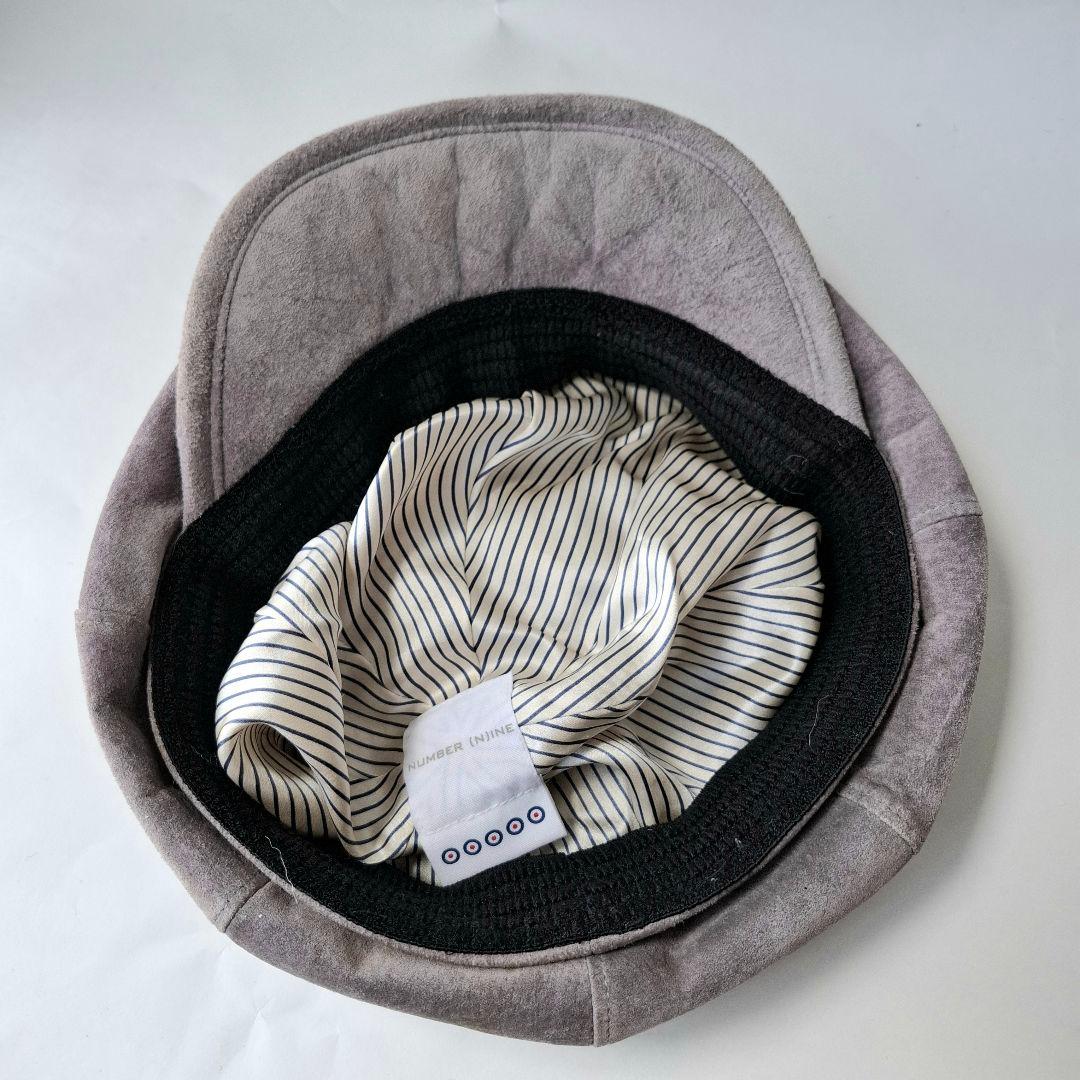 NUMBER(N)INE　キャスケット　レザー　グレー