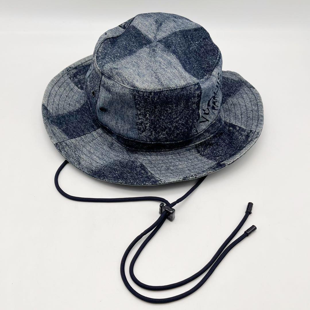 ルイヴィトン　ハット シャポー　スケーター　ダミエ ソルト　ブルー デニム　60
