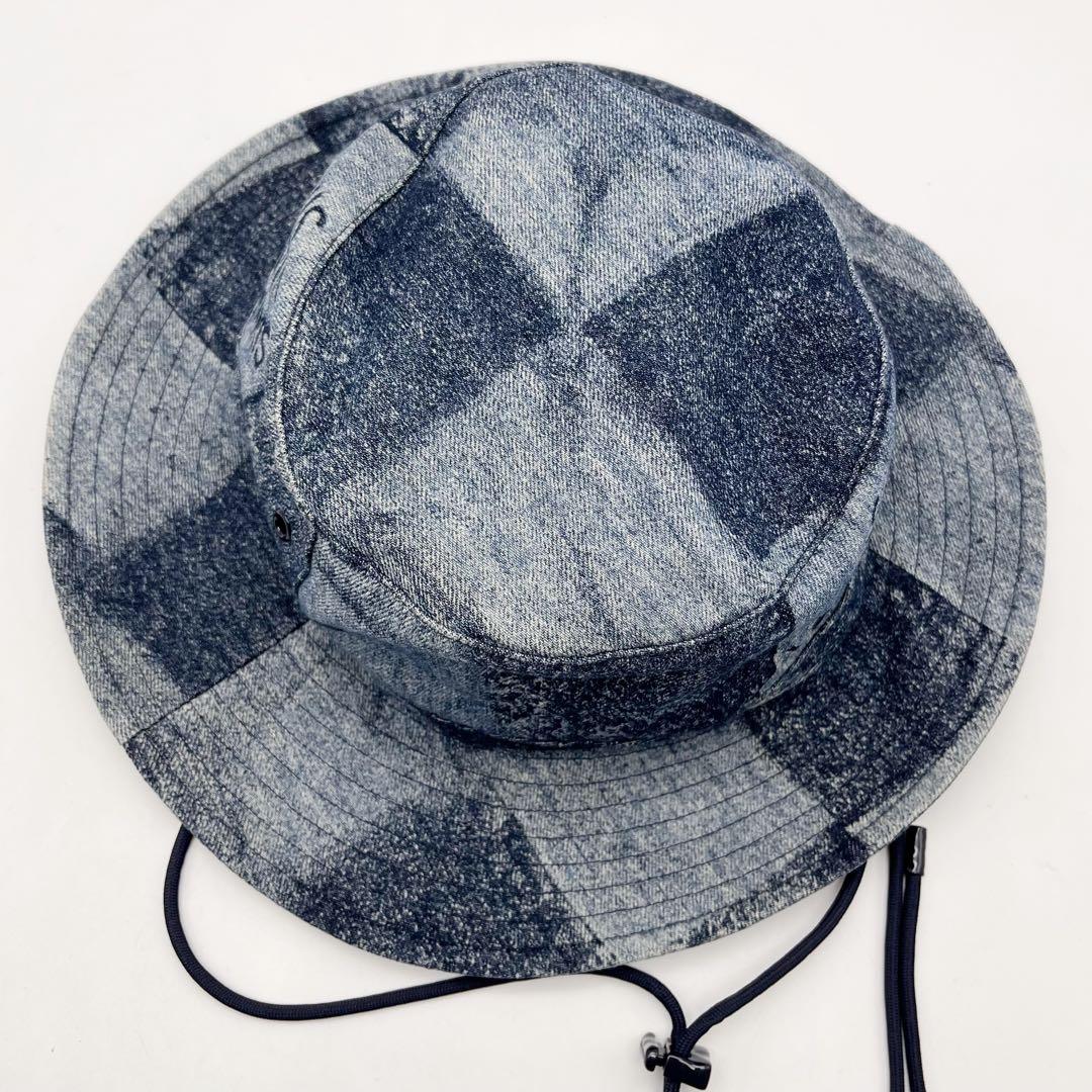 ルイヴィトン　ハット シャポー　スケーター　ダミエ ソルト　ブルー デニム　60