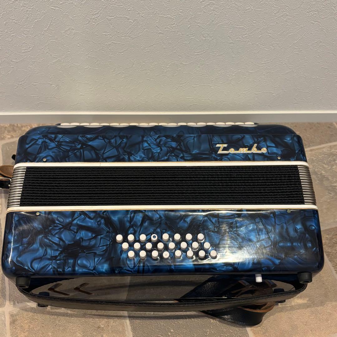【極美品】TOMBO トンボアコーディオン No.241 ブルー