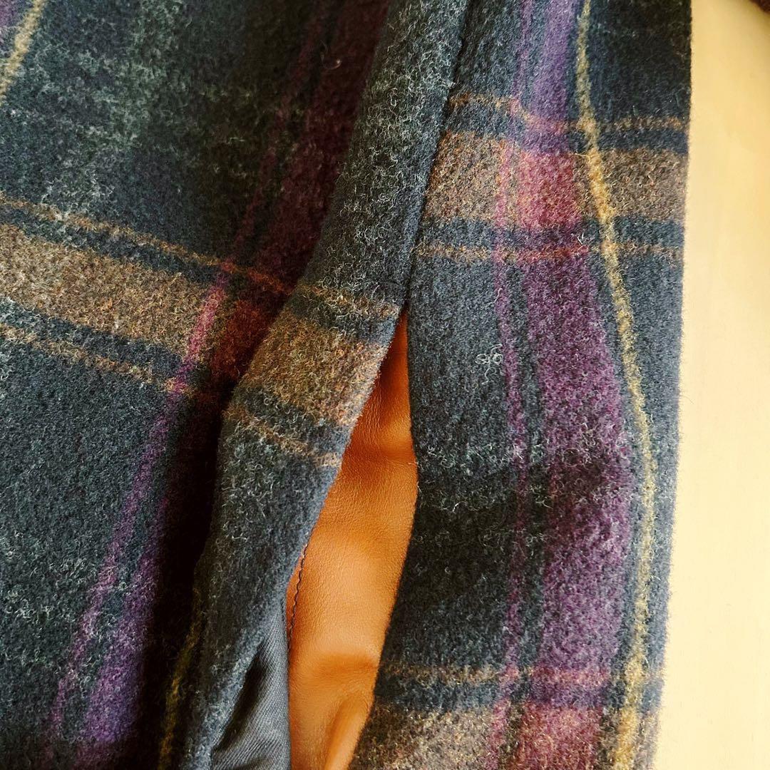 【試着のみ美品】パラスパレス ロング コート チェック柄 サイズ2