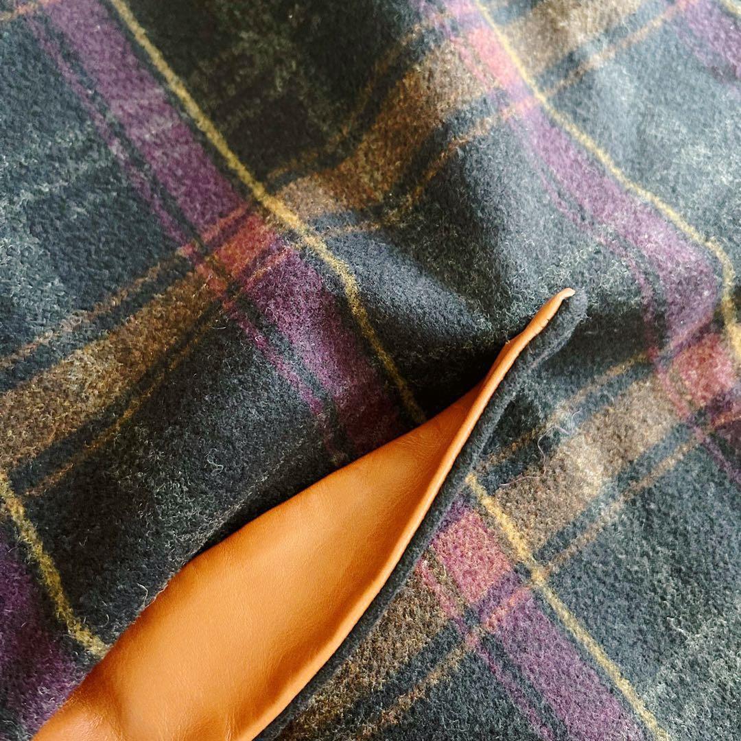 【試着のみ美品】パラスパレス ロング コート チェック柄 サイズ2