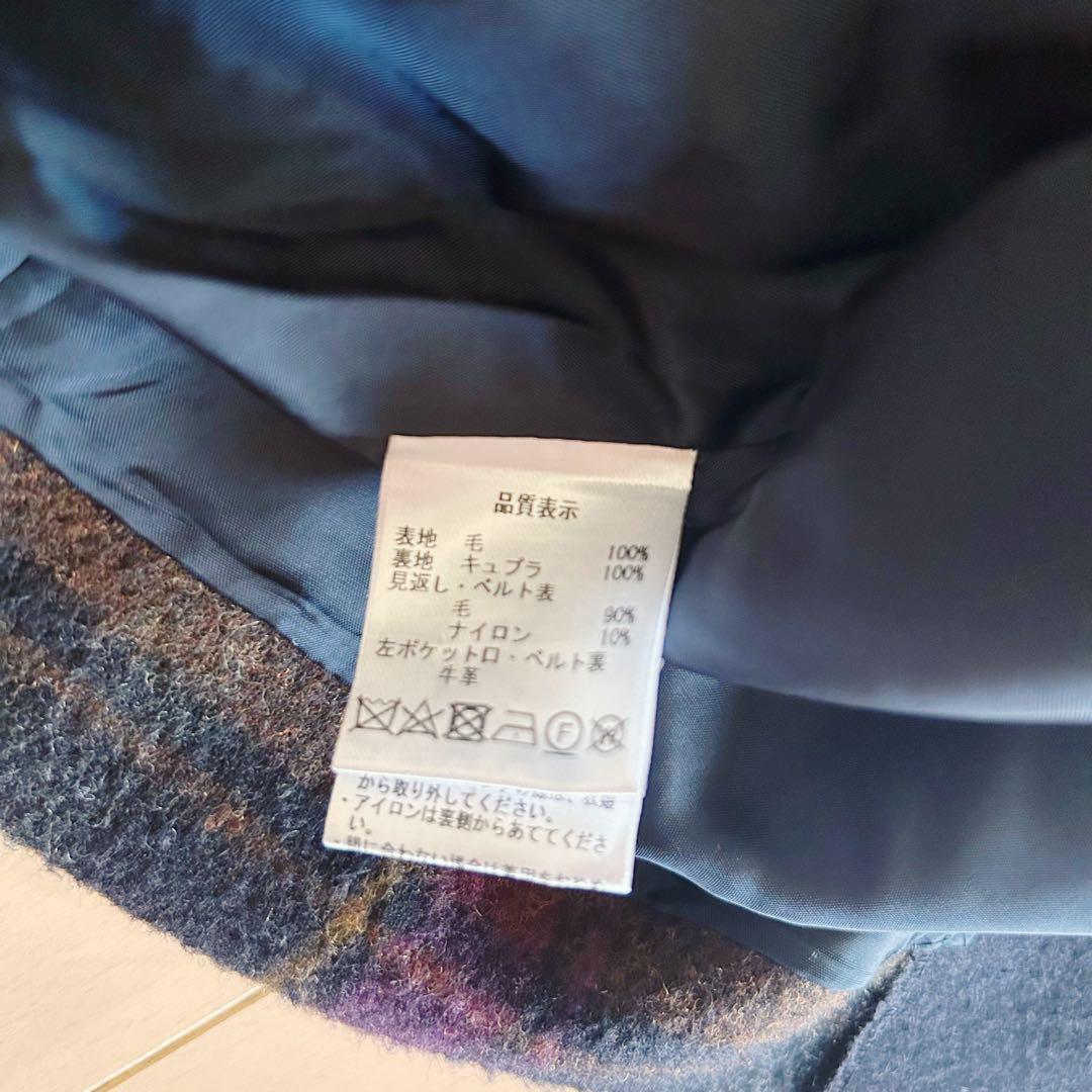 【試着のみ美品】パラスパレス ロング コート チェック柄 サイズ2