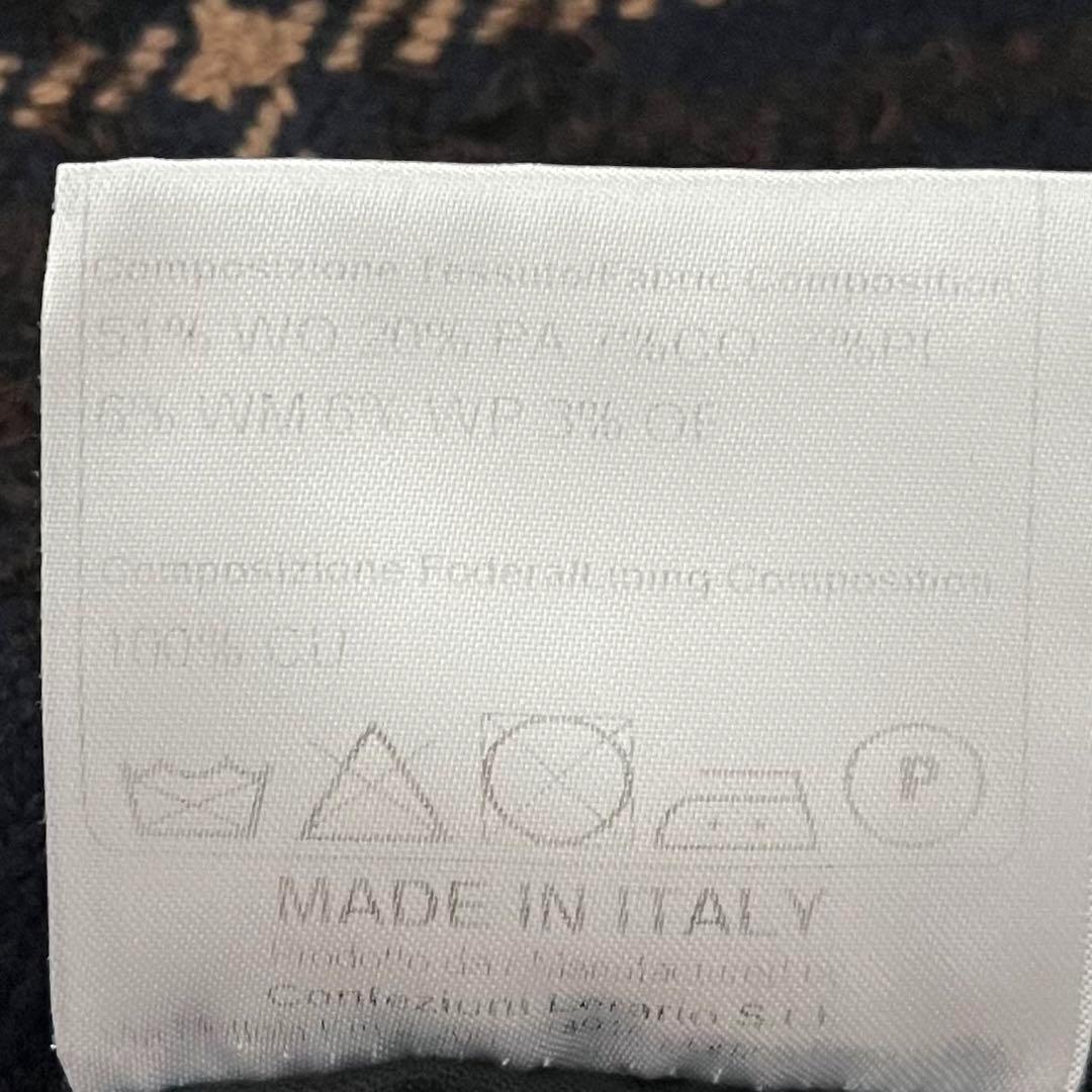 <美品>TAGLIATORE 新ロゴ COOPER ネイビー ウール コート48