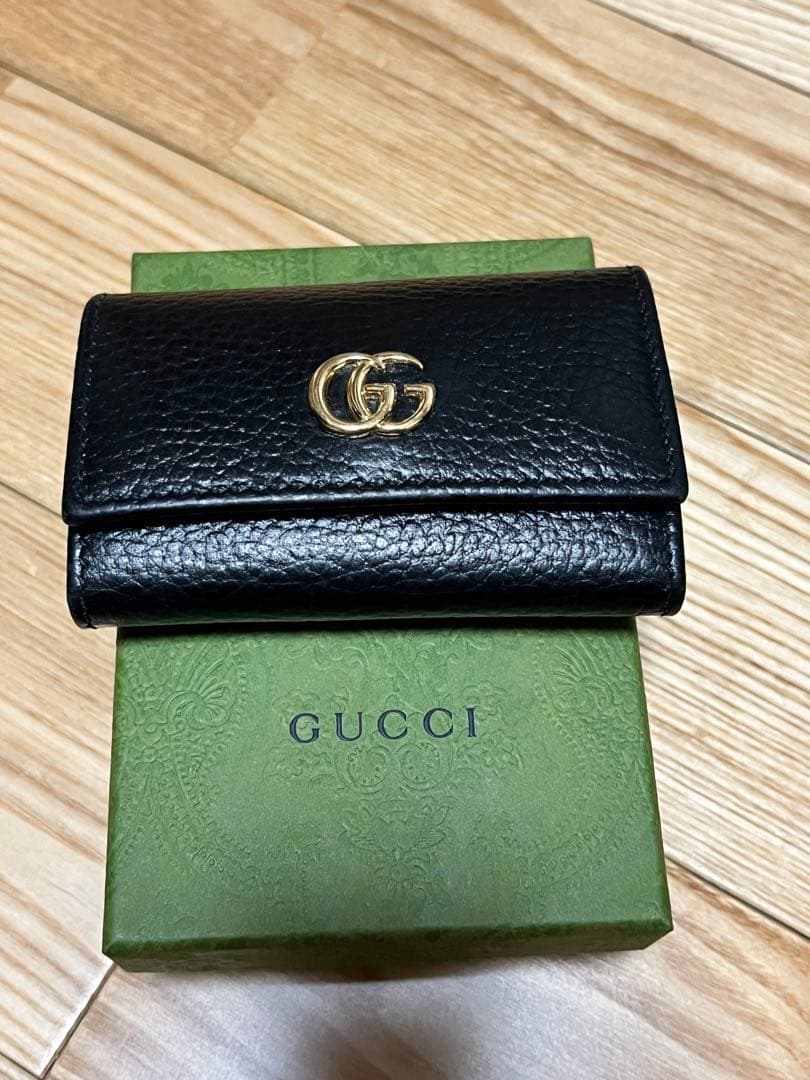 〔GG マーモント〕レザー キーケース GUCCI グッチ キーケース