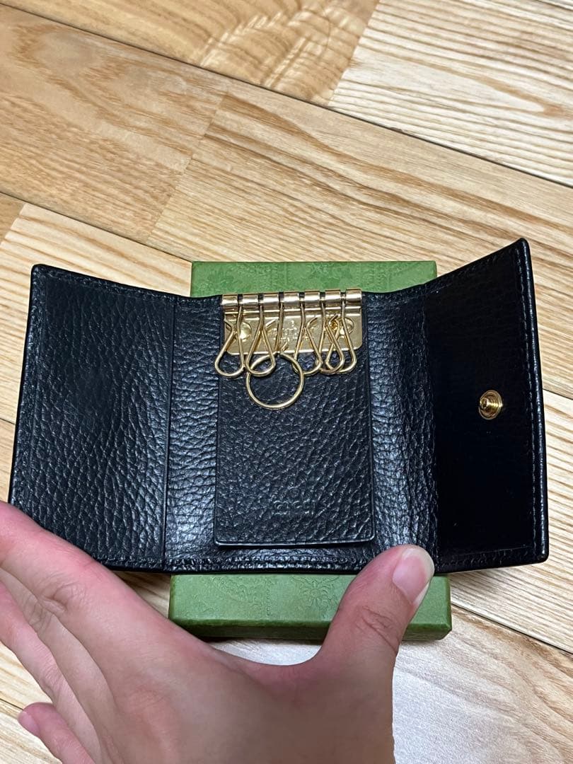 〔GG マーモント〕レザー キーケース GUCCI グッチ キーケース