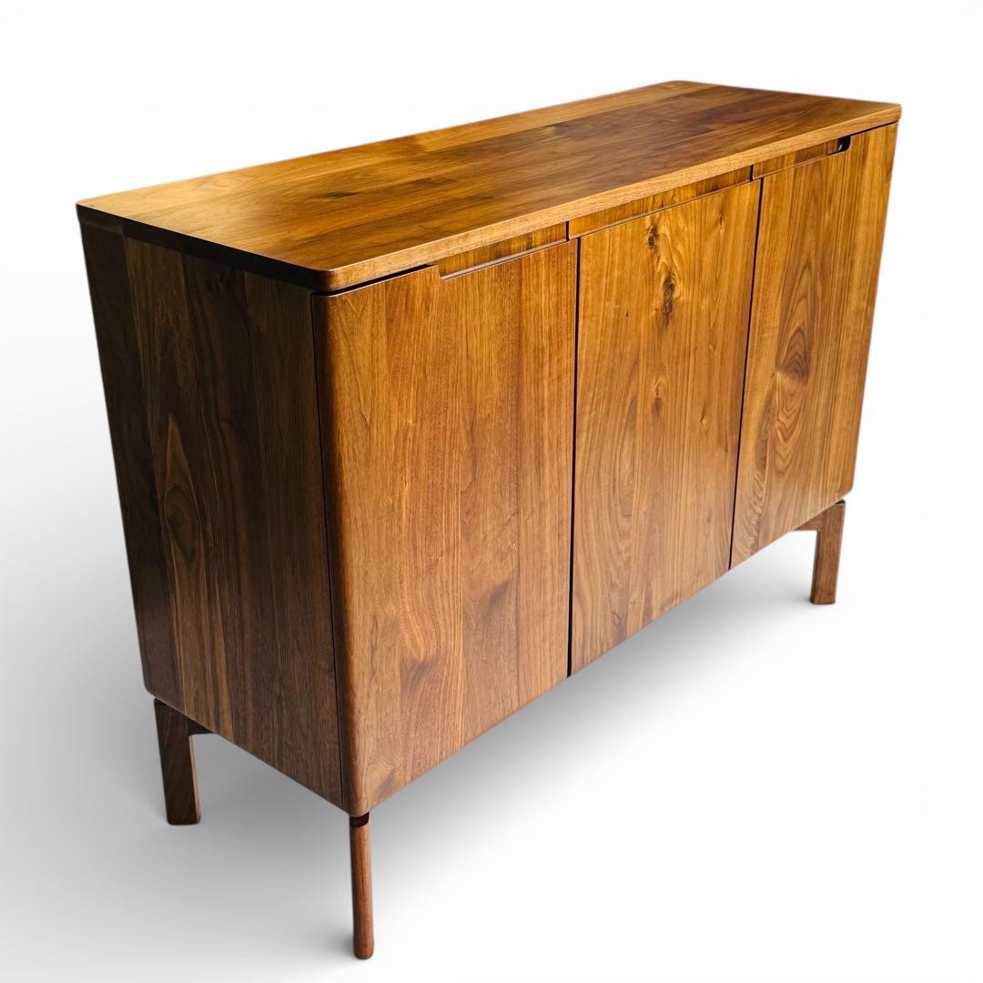 【美品】 大川家具 リビングボード サイドボード ウォールナット 北欧 ミモザ