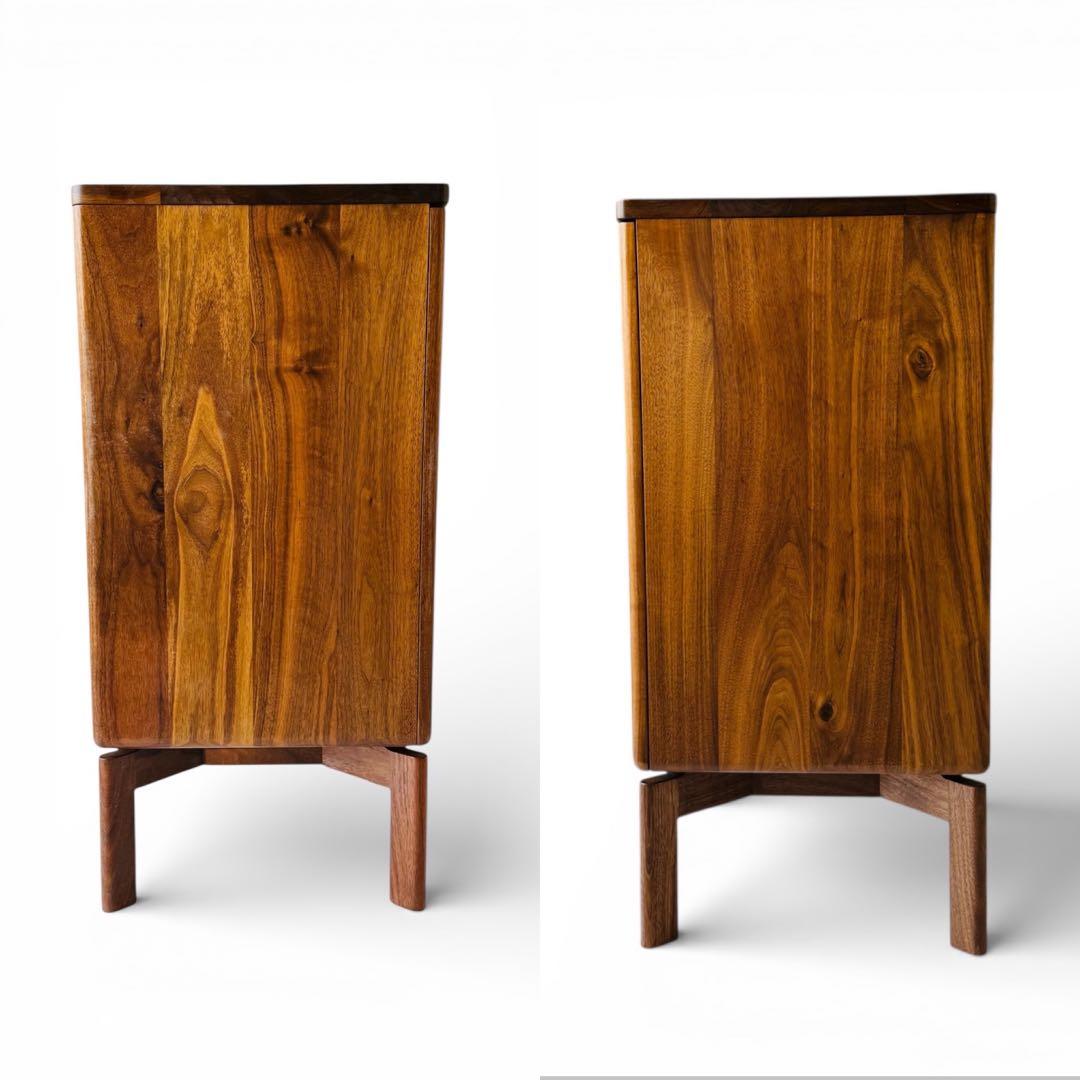 【美品】 大川家具 リビングボード サイドボード ウォールナット 北欧 ミモザ