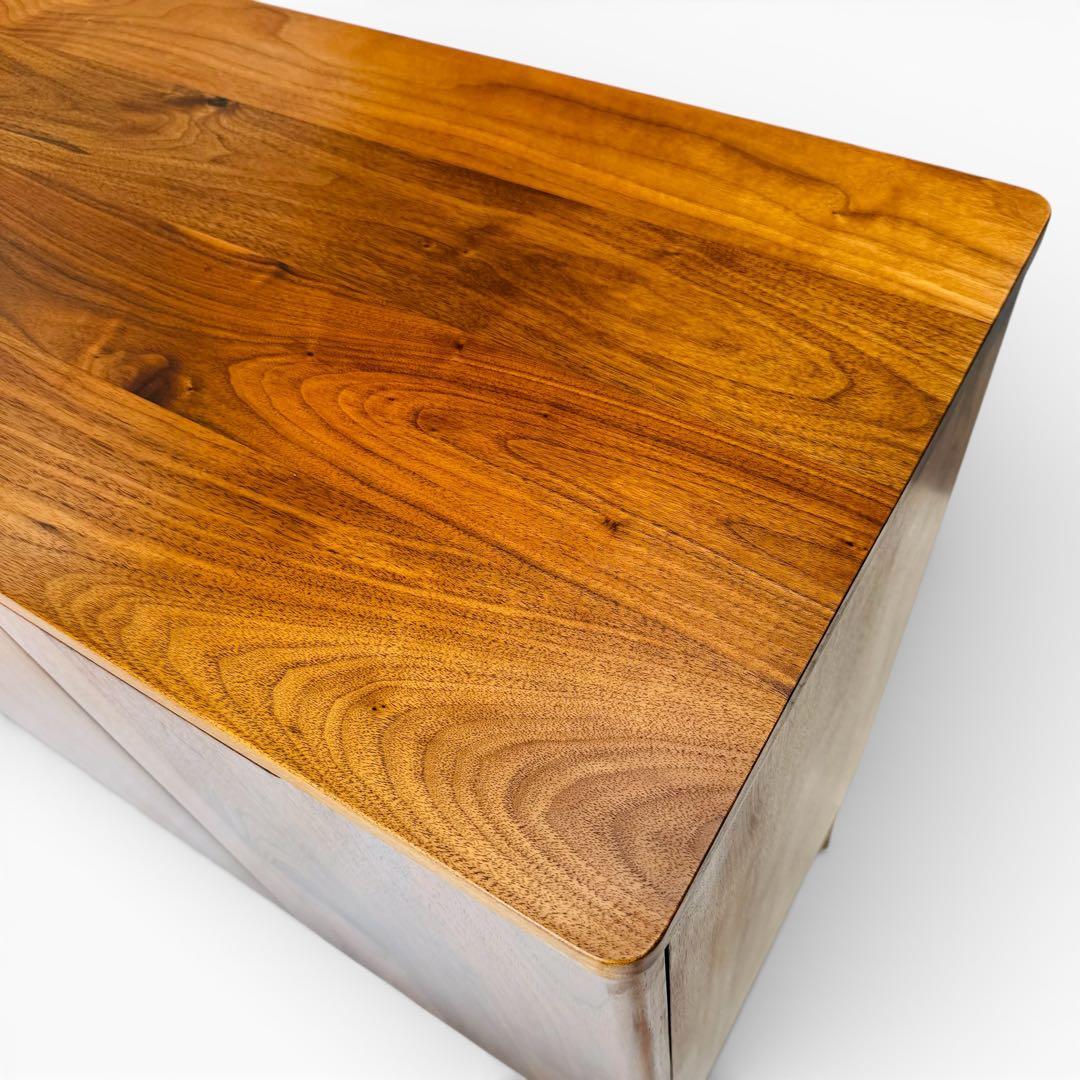 【美品】 大川家具 リビングボード サイドボード ウォールナット 北欧 ミモザ