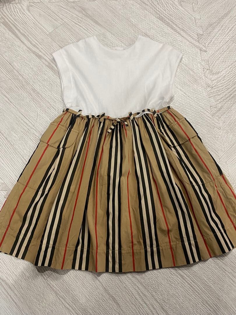 バーバリー　ワンピース　ストライプ