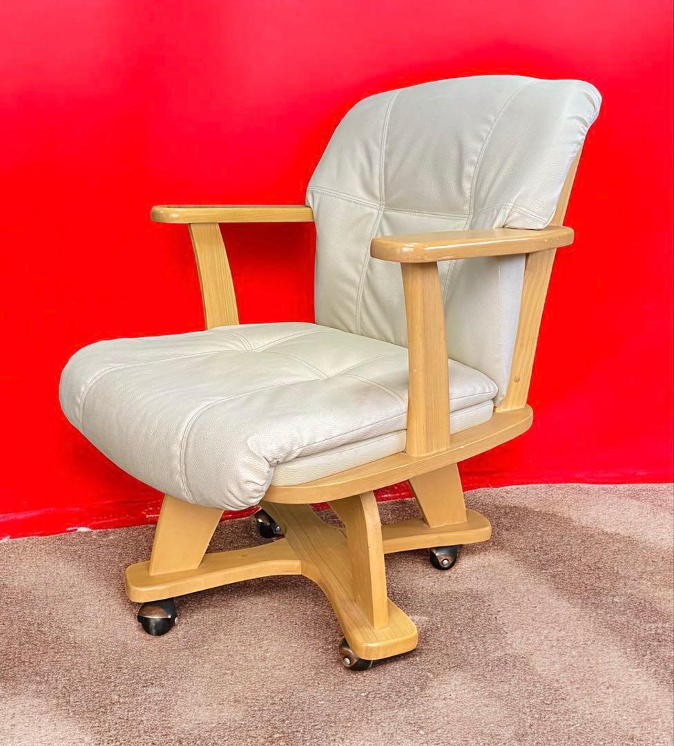 安心のたのメル便★家具の町大川『関家具』のキャスター付き高級ダイニングチェア①