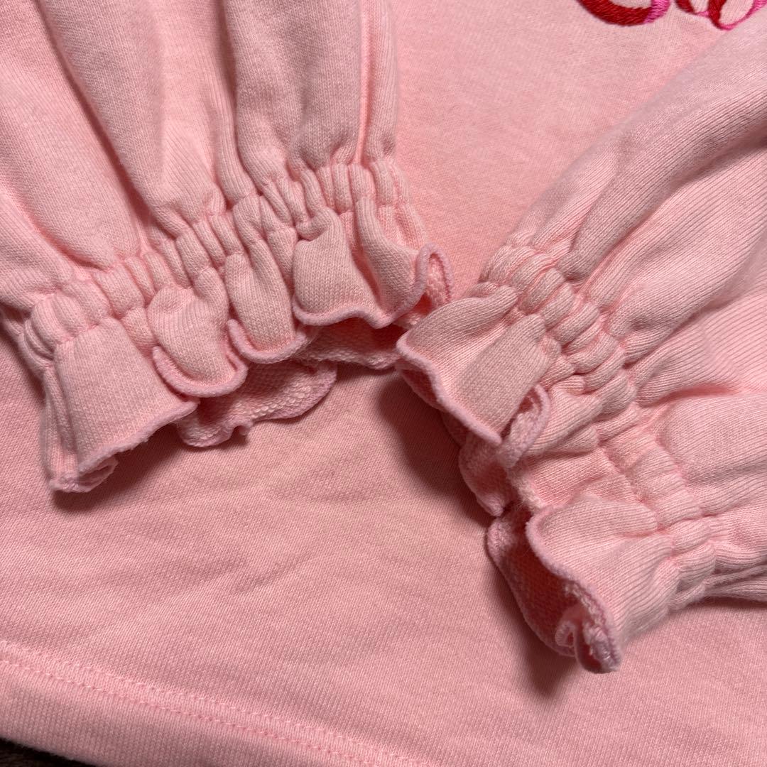 チエコサク　ミキハウス ピンク トレーナー 薄手