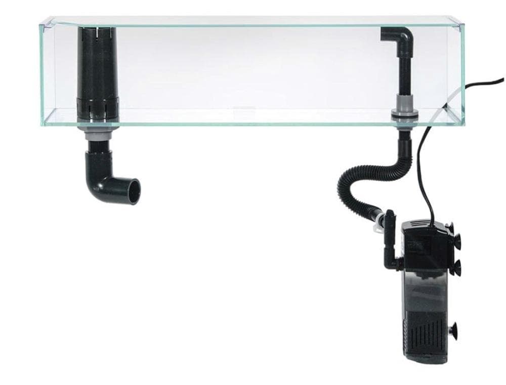 Ｖ3ポンプ付スレンダー６００水槽　かんたん　２段式　水槽　ＯＦ　オーバフロー