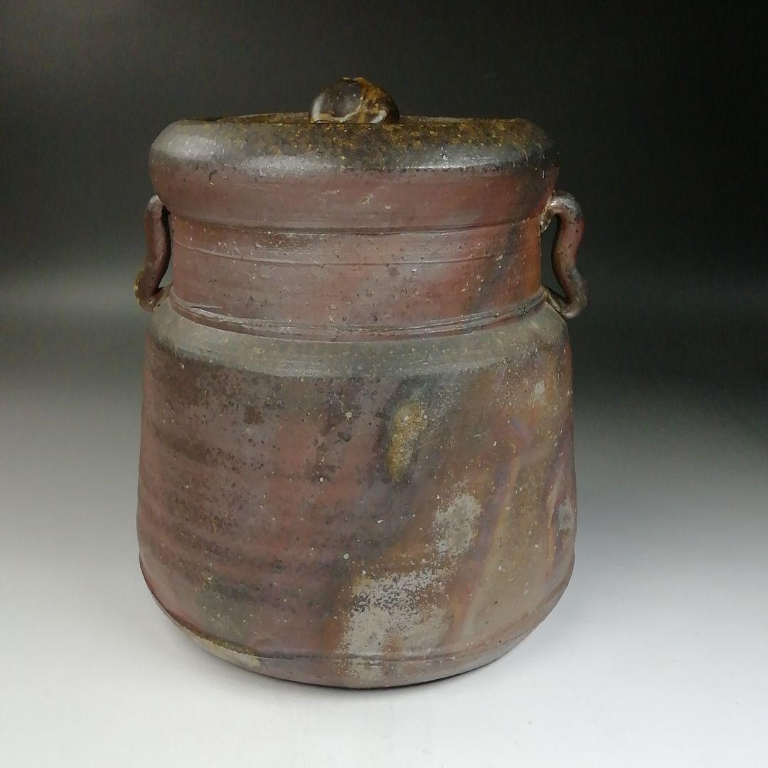 Ｔ７４１　水指　『備前　水指』『森宝山 造』　共箱　茶道具