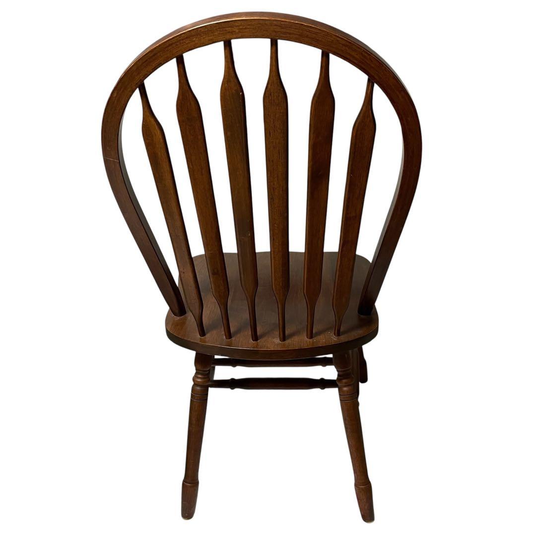 マレーシア製　ウィンザーチェア　ボウバックチェア　ダイニングチェア　木製　椅子