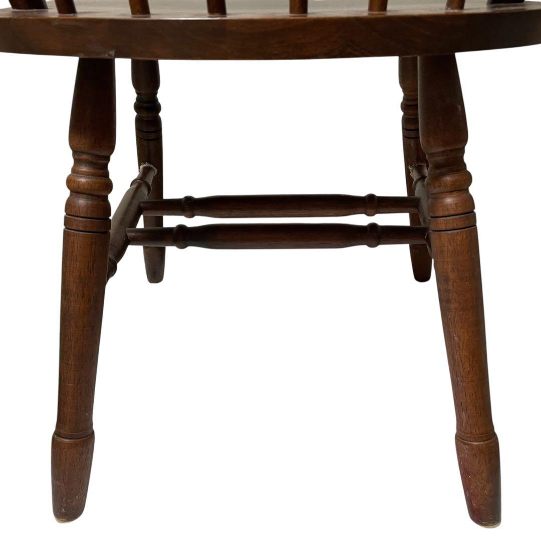 マレーシア製　ウィンザーチェア　ボウバックチェア　ダイニングチェア　木製　椅子